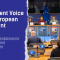 The visual shows on the left side the title “The Student Voice at the European Parliament” and subtitle: “ESN’s recommendations for a student-centred European Degree“. On the right side there is a picture of the speakers on the table.